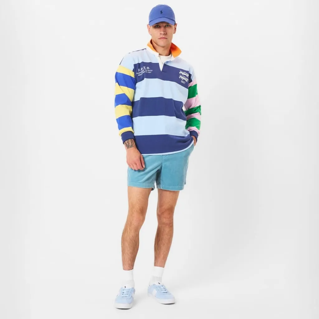 Polo Shirts*Polo Ralph Lauren Multistrp Rugby in Blue