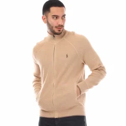 Knitwear*Polo Ralph Lauren Polo Pony Embroidery Cardigan in Brown