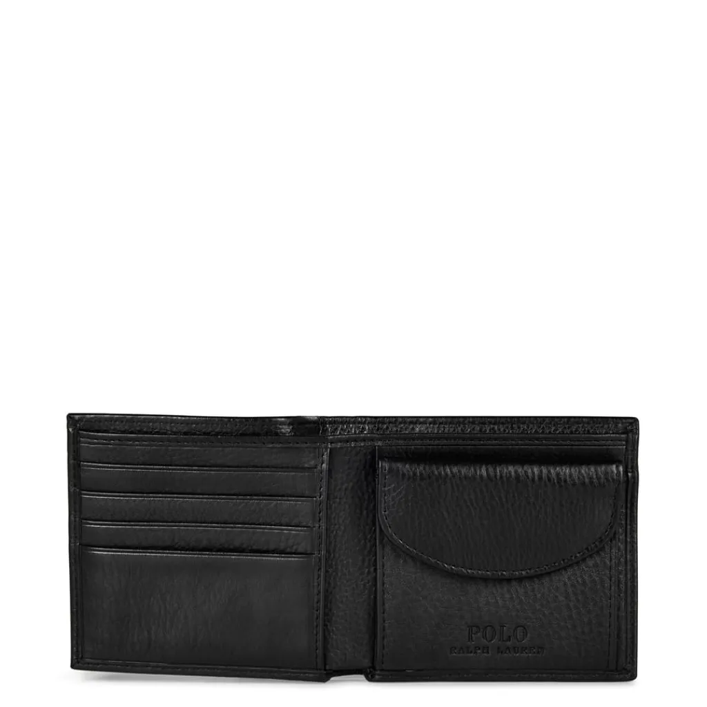 Wallets*Polo Ralph Lauren Pony Billfold Wallet in Black