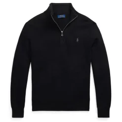 Knitwear*Polo Ralph Lauren Ralph Lauren Quarter Zip Jumper in Black