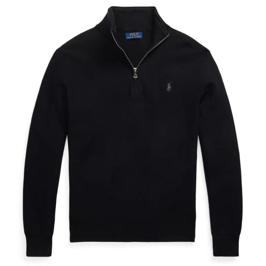 Knitwear*Polo Ralph Lauren Ralph Lauren Quarter Zip Jumper in Black