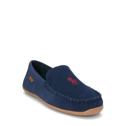 Slippers*Polo Ralph Lauren Suede Moccasin Slippers in Blue