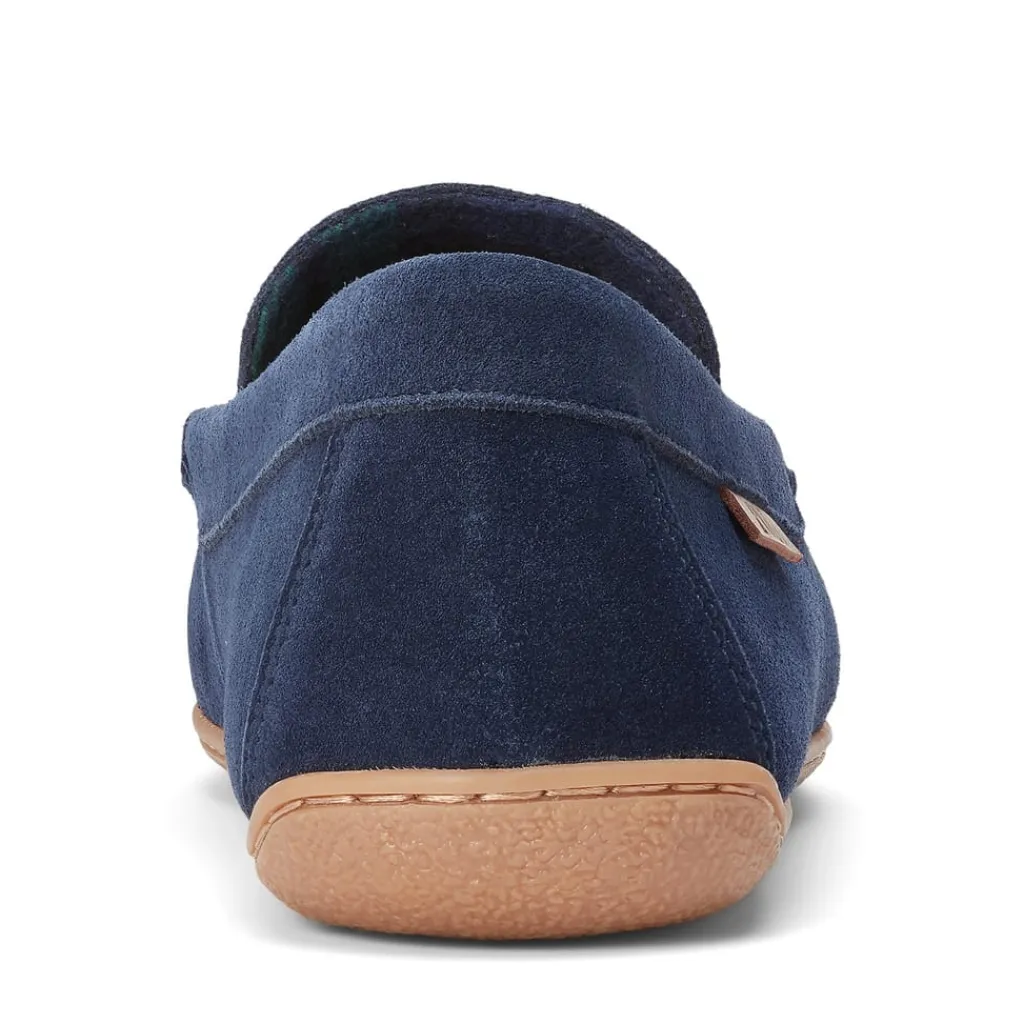 Slippers*Polo Ralph Lauren Suede Moccasin Slippers in Blue