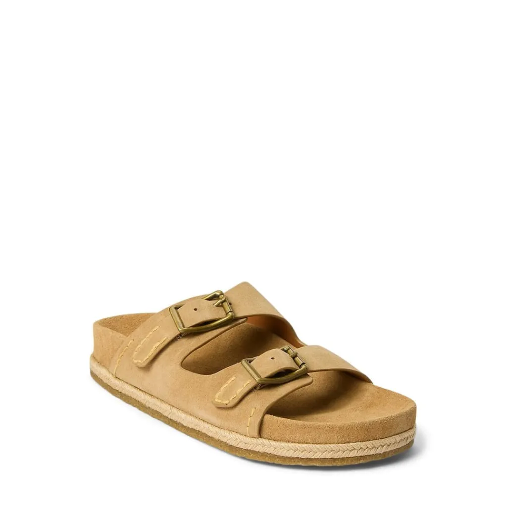Beach Shoes*Polo Ralph Lauren Turbach Flat Sandals in Brown