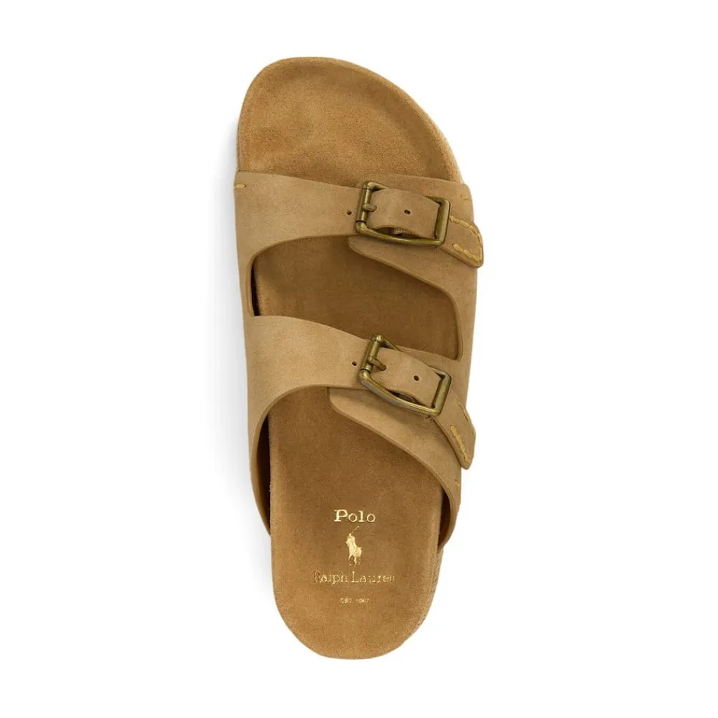 Beach Shoes*Polo Ralph Lauren Turbach Flat Sandals in Brown