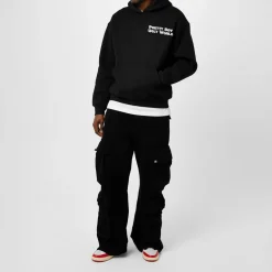 Hoodies*Pretty Boy Ugly World World Hoodie in Black