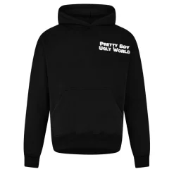 Hoodies*Pretty Boy Ugly World World Hoodie in Black