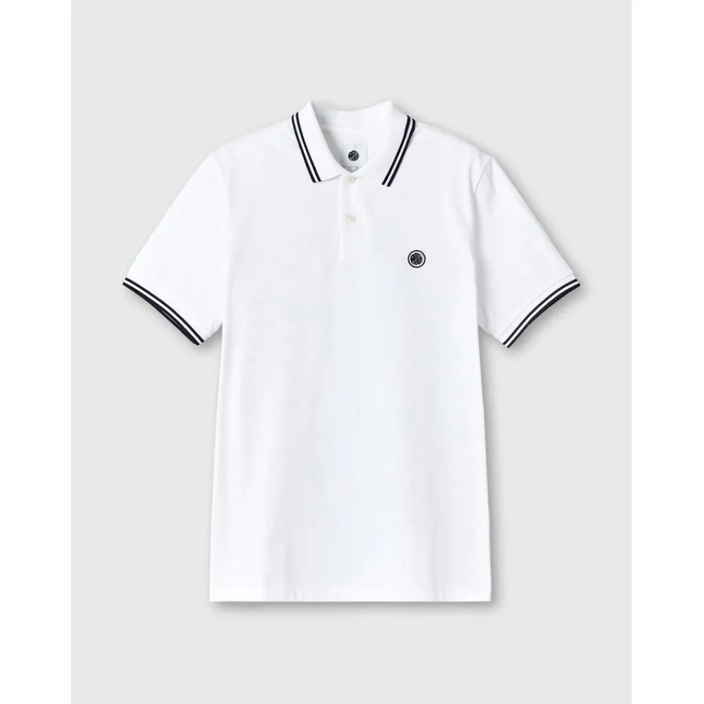 Polo Shirts*Pretty Green Barton Regular Fit Short Sleeve Shirt in White