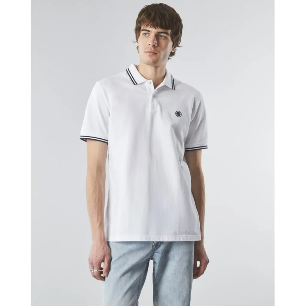 Polo Shirts*Pretty Green Barton Regular Fit Short Sleeve Shirt in White
