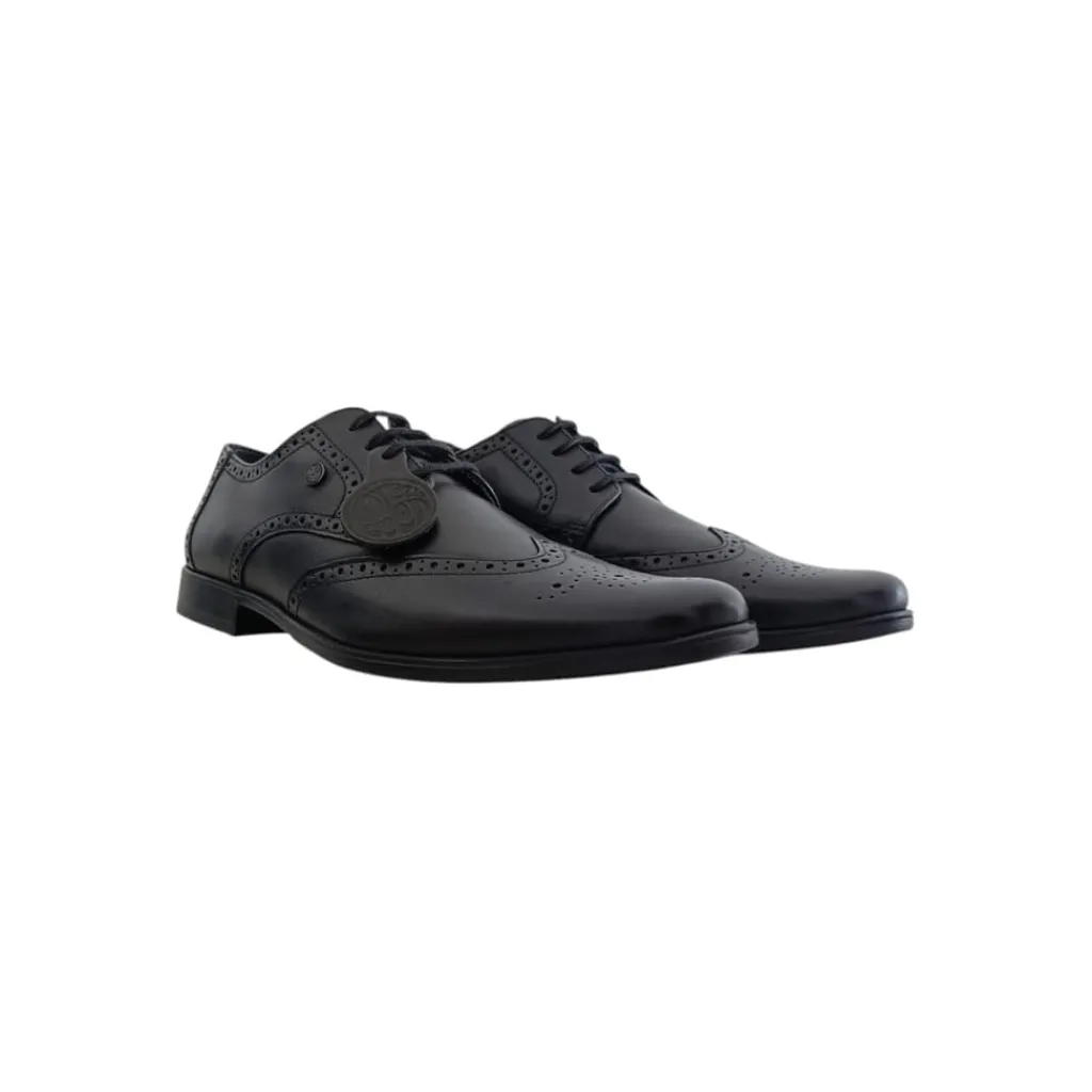 Shoes*Pretty Green Brogue in Black