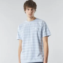 Shirts*Pretty Green Capella Marl Crew Neck Regular Fit T-Shirt in Blue
