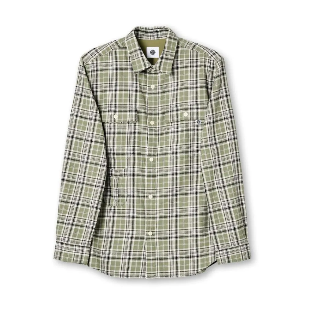 Shirts*Pretty Green Check Shirt in Green