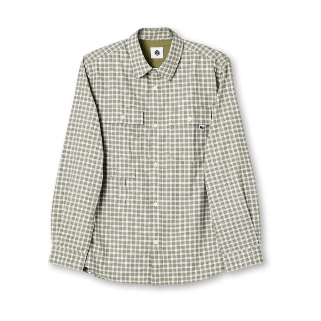 Shirts*Pretty Green Check Shirt in Green