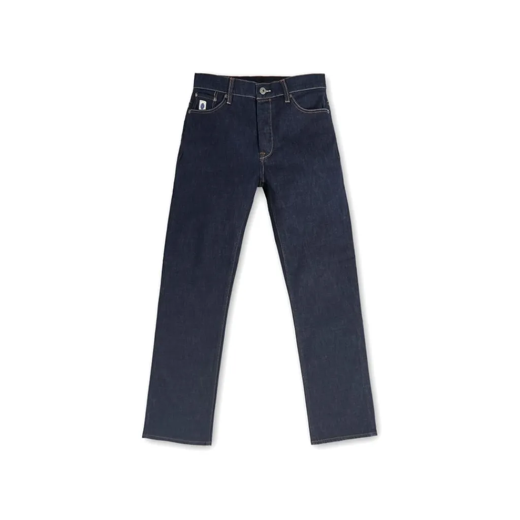 Jeans*Pretty Green Five Pocket Design Regular Fit Jeans in Blue
