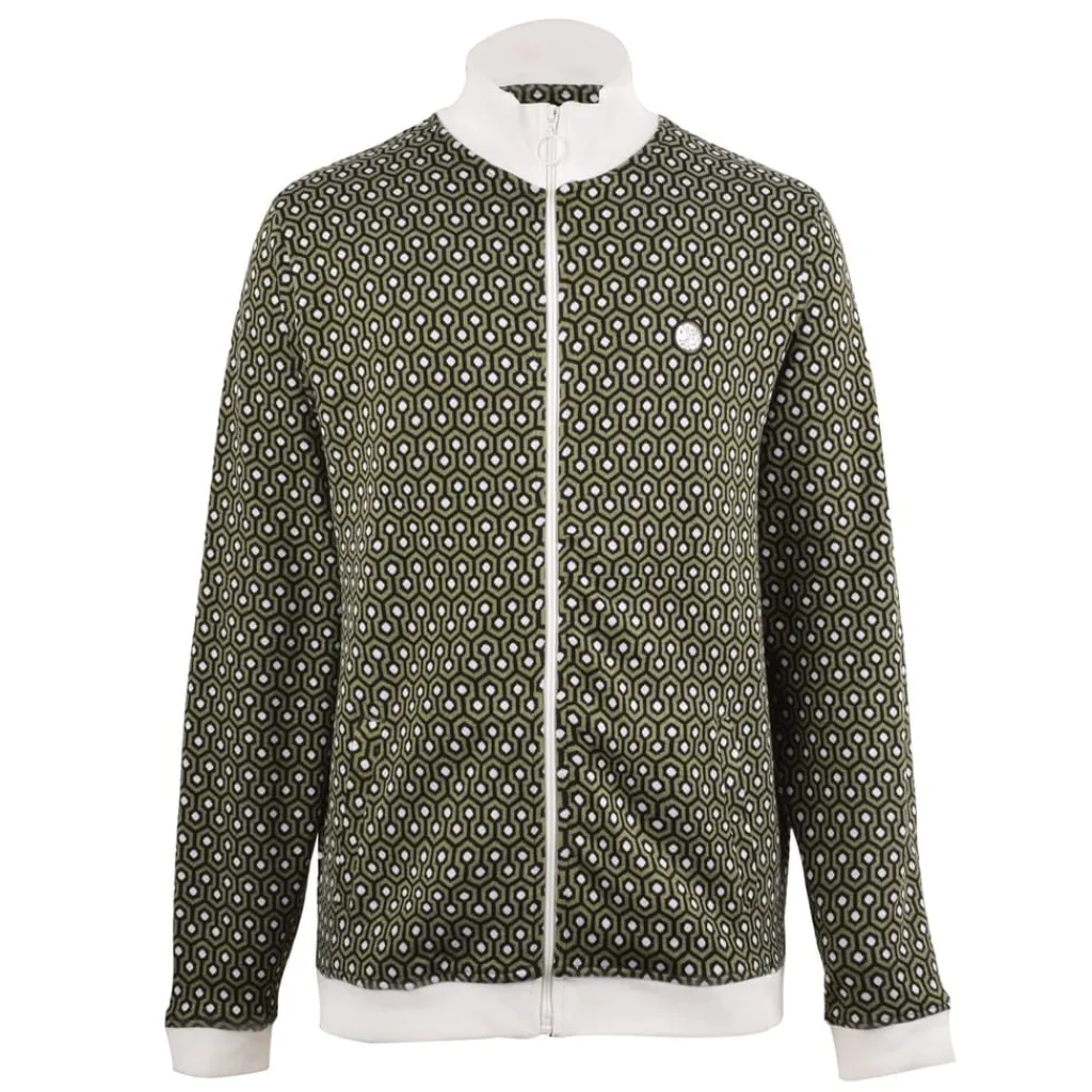 Tracksuits*Pretty Green Geo Tracktop in Green