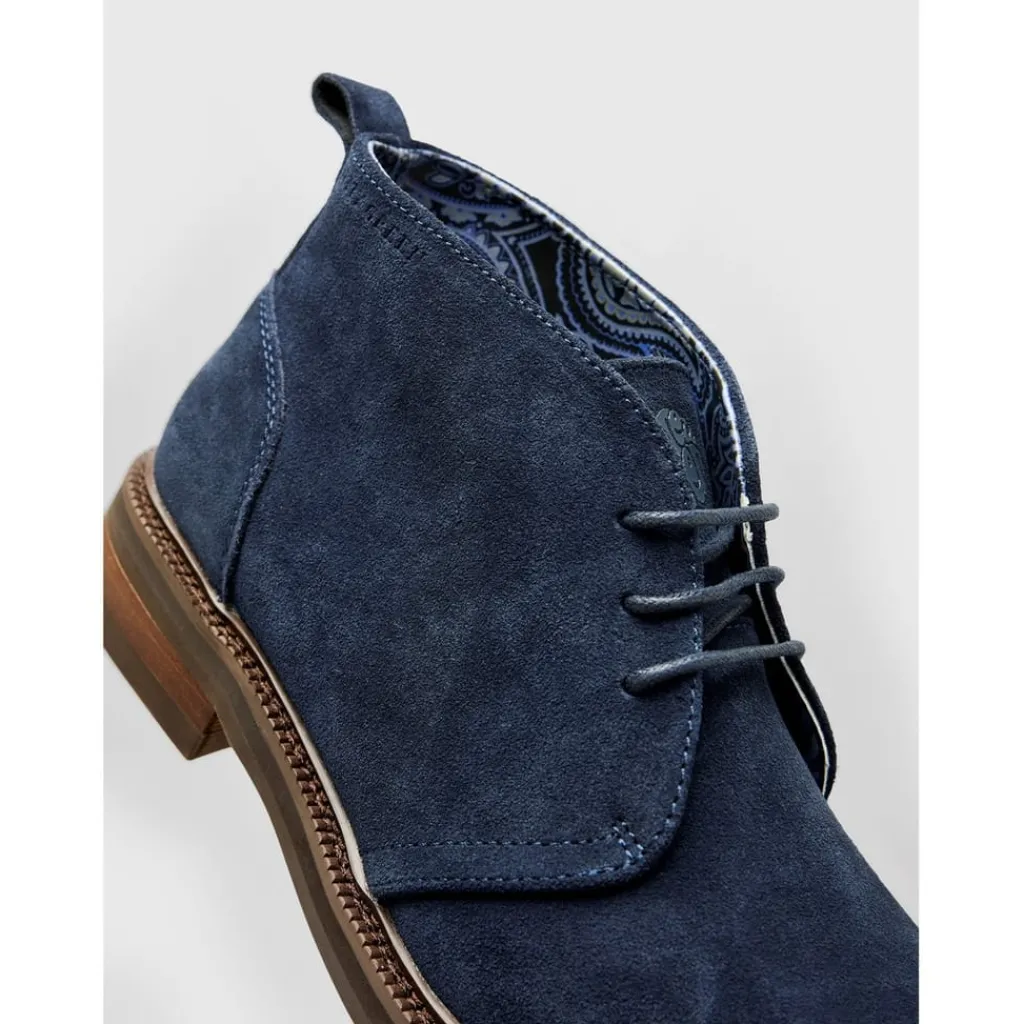 Boots*Pretty Green Handley Chukka Boot in Blue