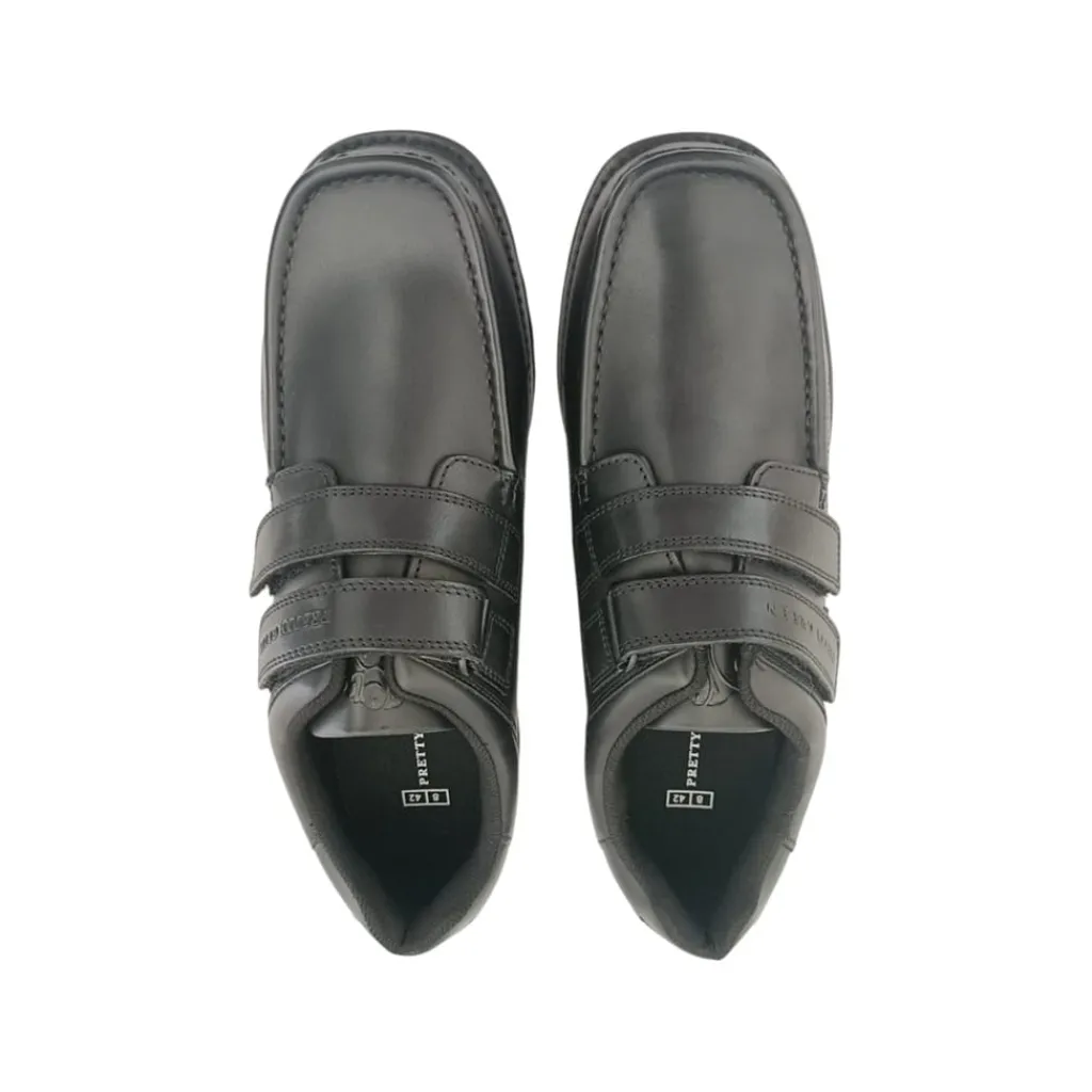 Shoes*Pretty Green Harrow Vel sn in Black