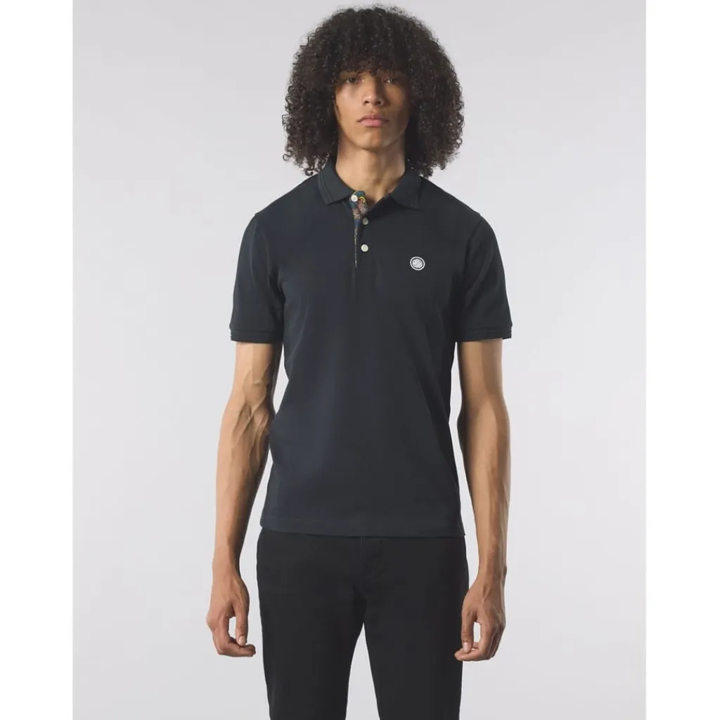 Polo Shirts*Pretty Green House Paisplkt po in Black