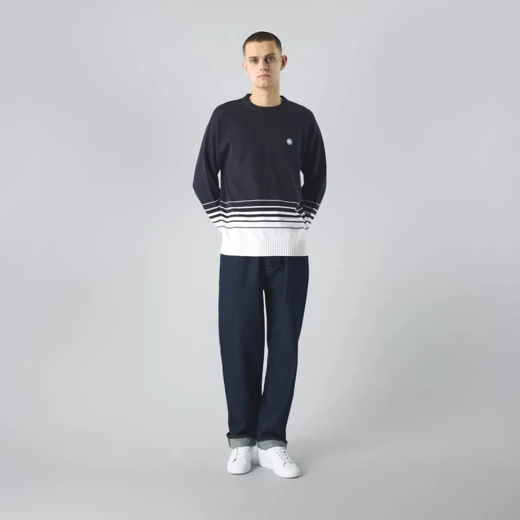 Knitwear*Pretty Green Knit Jumper in Blue