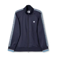 Tracksuits*Pretty Green Mock Neck Regular Fit Athletic Top in Blue