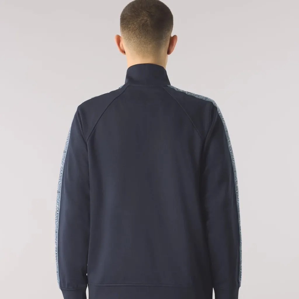 Tracksuits*Pretty Green Mock Neck Regular Fit Athletic Top in Blue