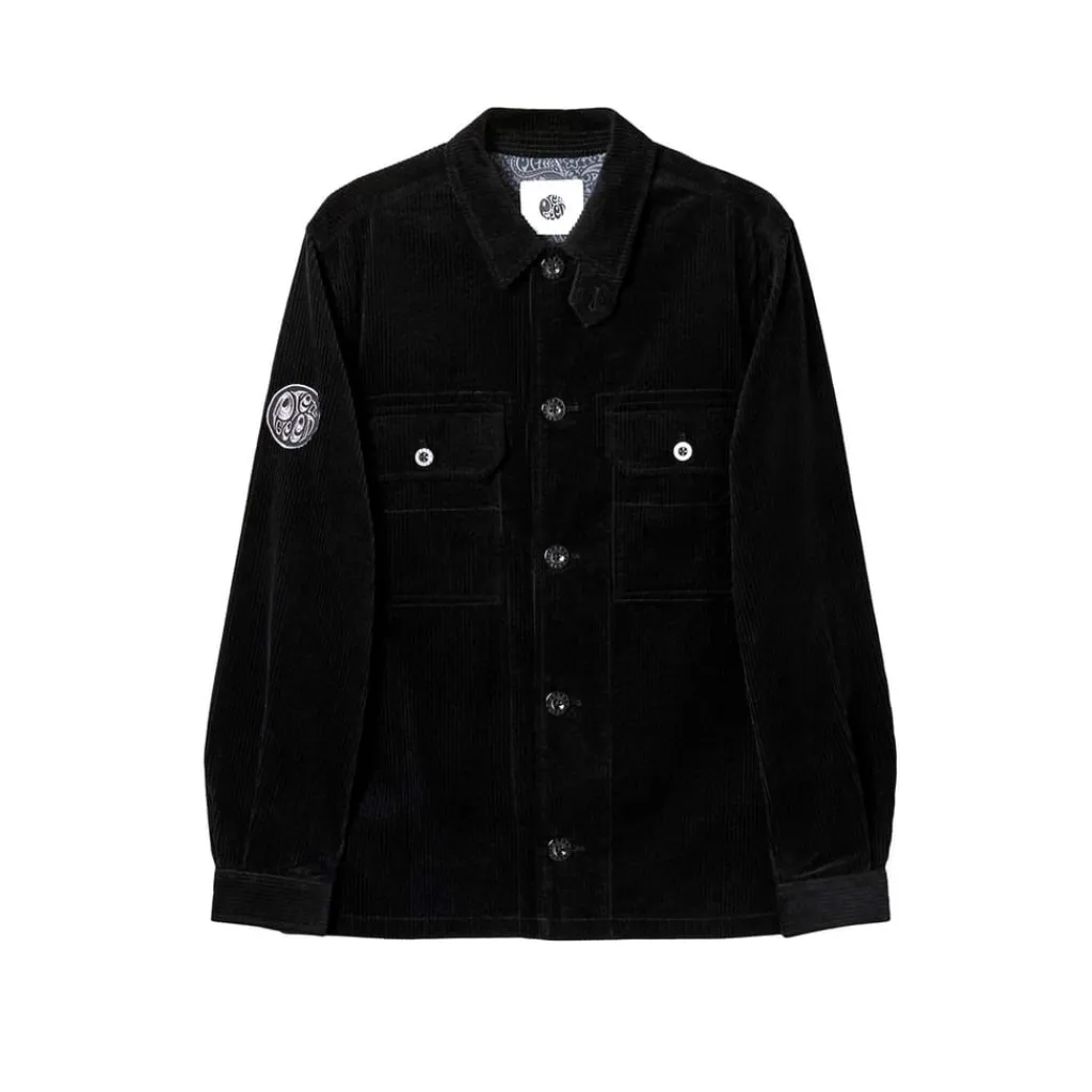 Coats And Jackets*Pretty Green Regular Fit Overshirt in Black