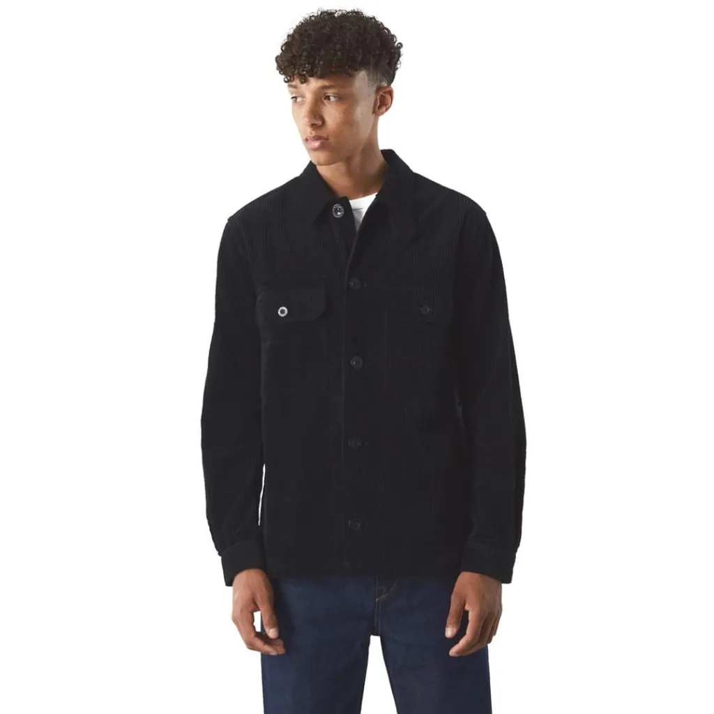 Coats And Jackets*Pretty Green Regular Fit Overshirt in Black