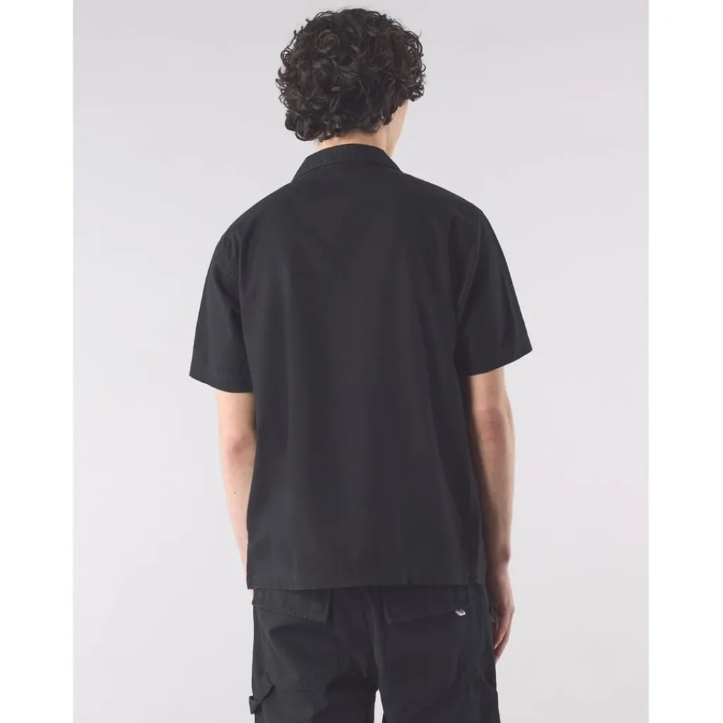 Shirts*Pretty Green Stamford Cubancol in Black