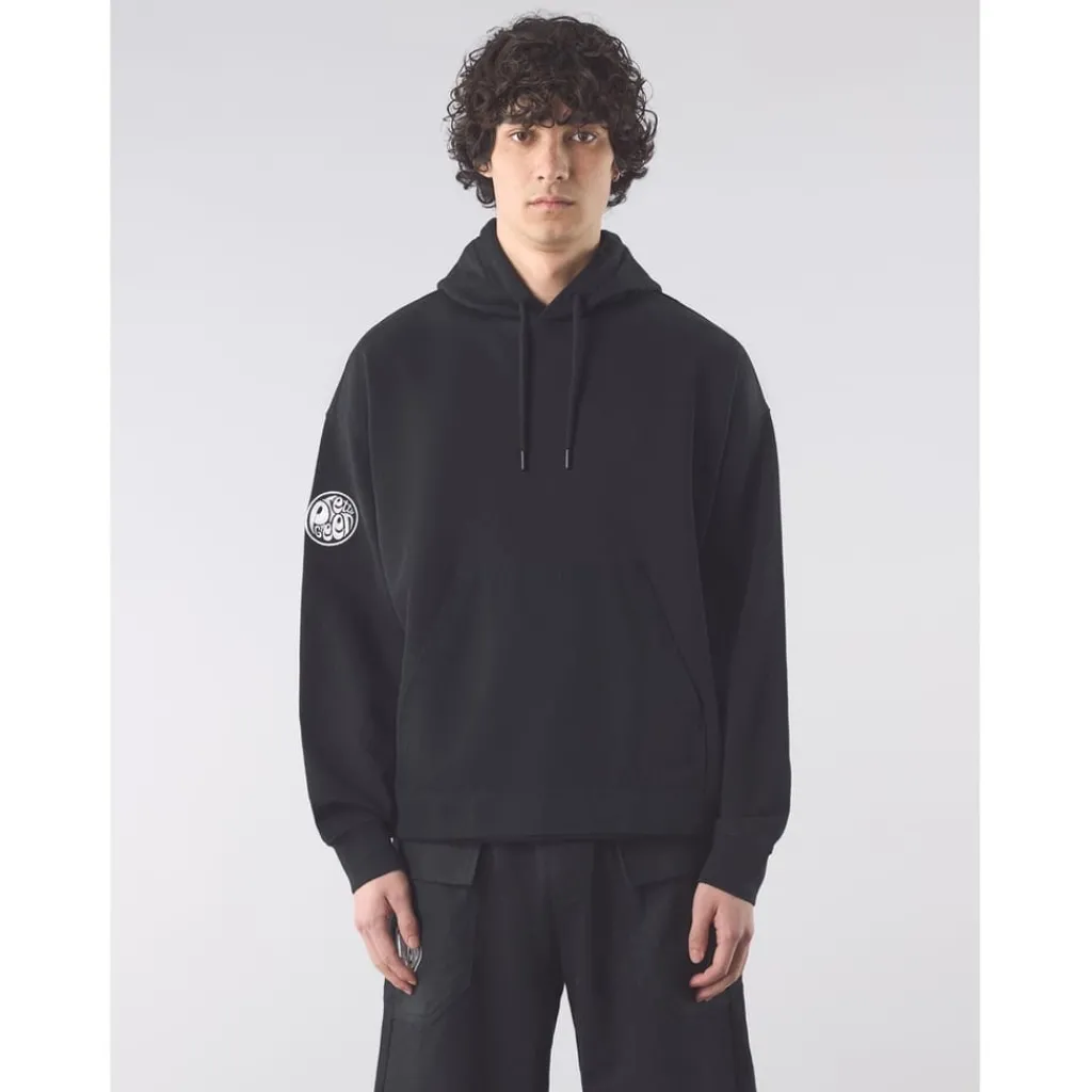 Hoodies*Pretty Green Stamford Hoody Sn52 in Black