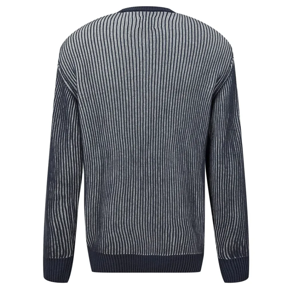 Knitwear*Pretty Green Travis Crew Neck Regular Fit Sweater in Blue