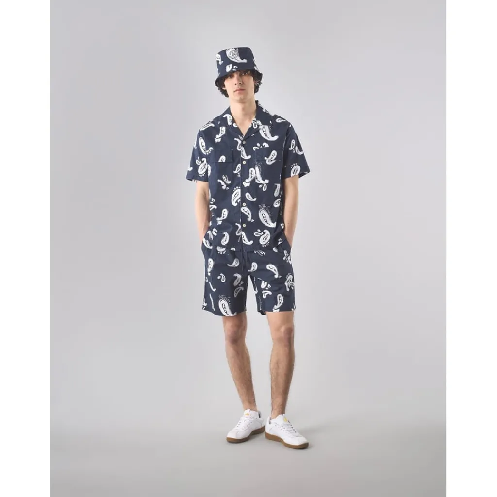 Shirts*Pretty Green Widnes Pais Shirt in Blue