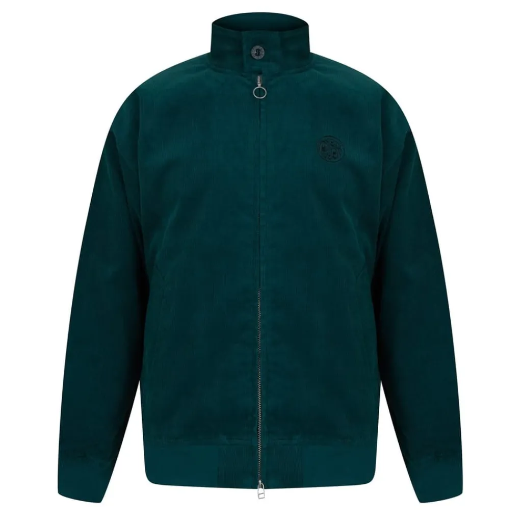 Coats And Jackets*Pretty Green Wonderwall Bomber Mock Neck Jacket in Green