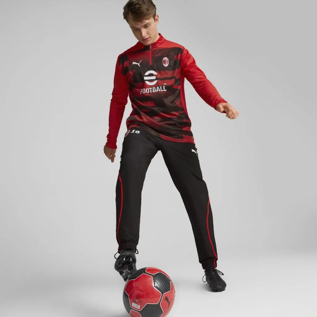 Fitness And Gymwear*Puma Ac Milan Pre Match Drill Top 2024 2025 Adults in Red