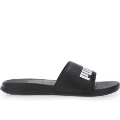 Beach Shoes|Footwear*Puma Adults Popcat Logo Sliders in Black