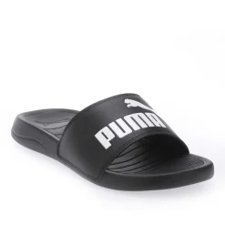Beach Shoes|Footwear*Puma Adults Popcat Logo Sliders in Black