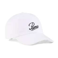 Caps-Hats*Puma Essential Script Logo Dad Cap in White