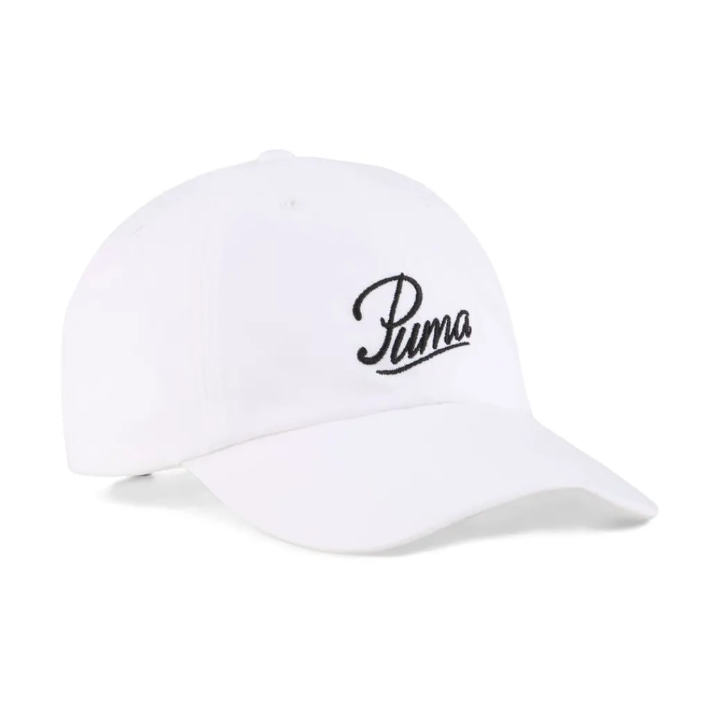 Caps-Hats*Puma Essential Script Logo Dad Cap in White
