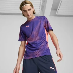 Football And Rugby Clothing*Puma Final Jersey Regular Fit Crew Neck T-Shirt in Purple