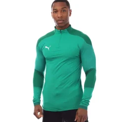 Fitness And Gym Tops*Puma Final Training 1/4 Zip Top in Green