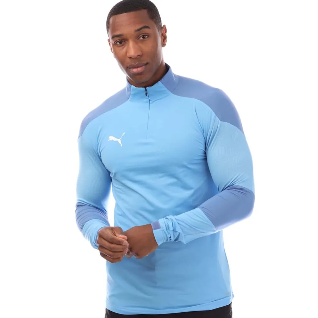 Fitness And Gym Tops|Fitness And Gymwear*Puma Final Training 1/4 Zip Top in Blue