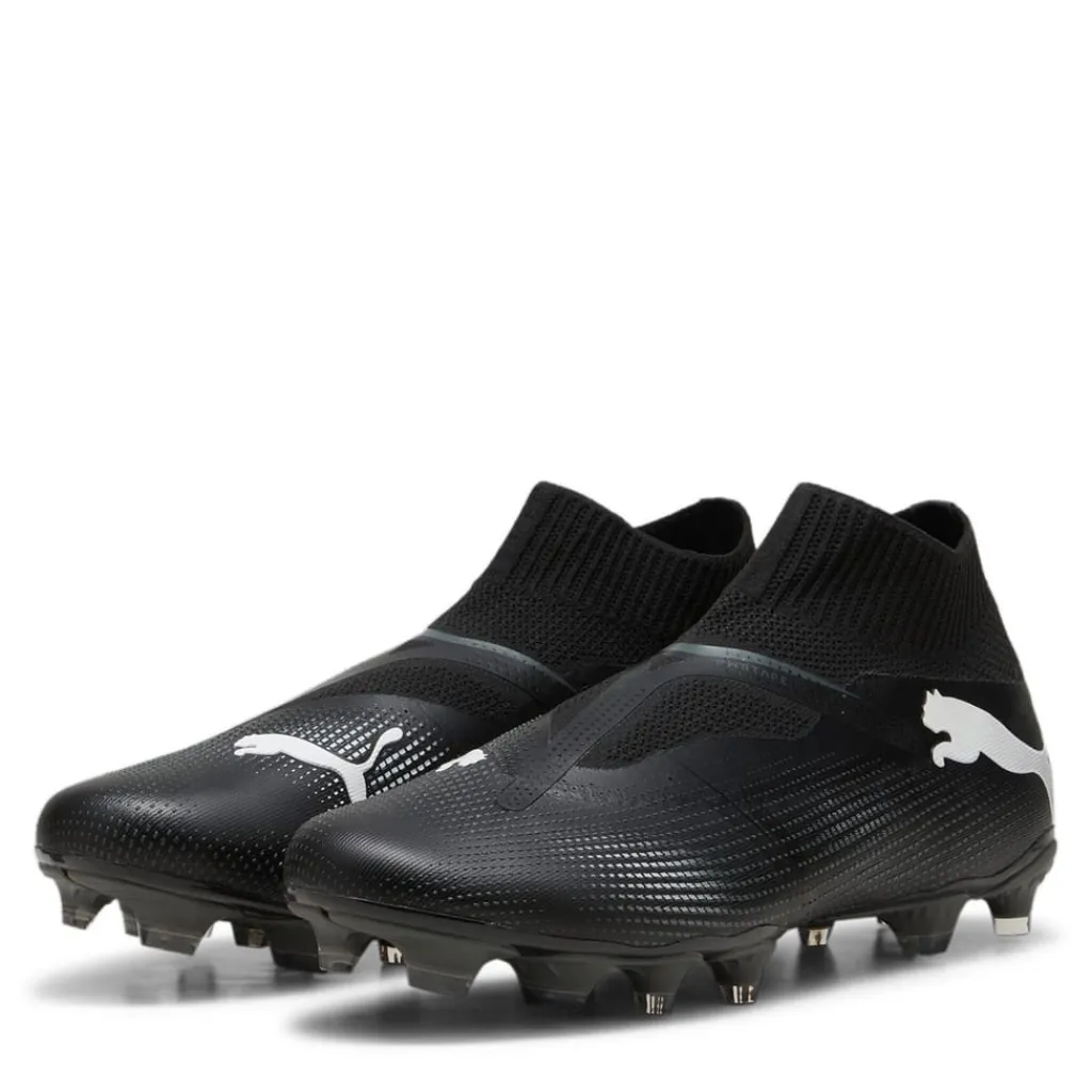 Football Boots*Puma Future 7 Match+ Laceless Firm Ground Football Boots in Black