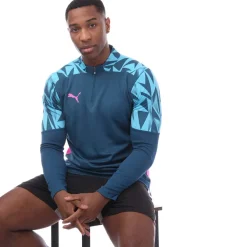 Sweatshirts*Puma IndividualFINAL 1/4 Zip Top in Blue