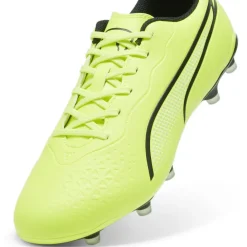 Football Boots*Puma King Match MG Football Boots in Lime