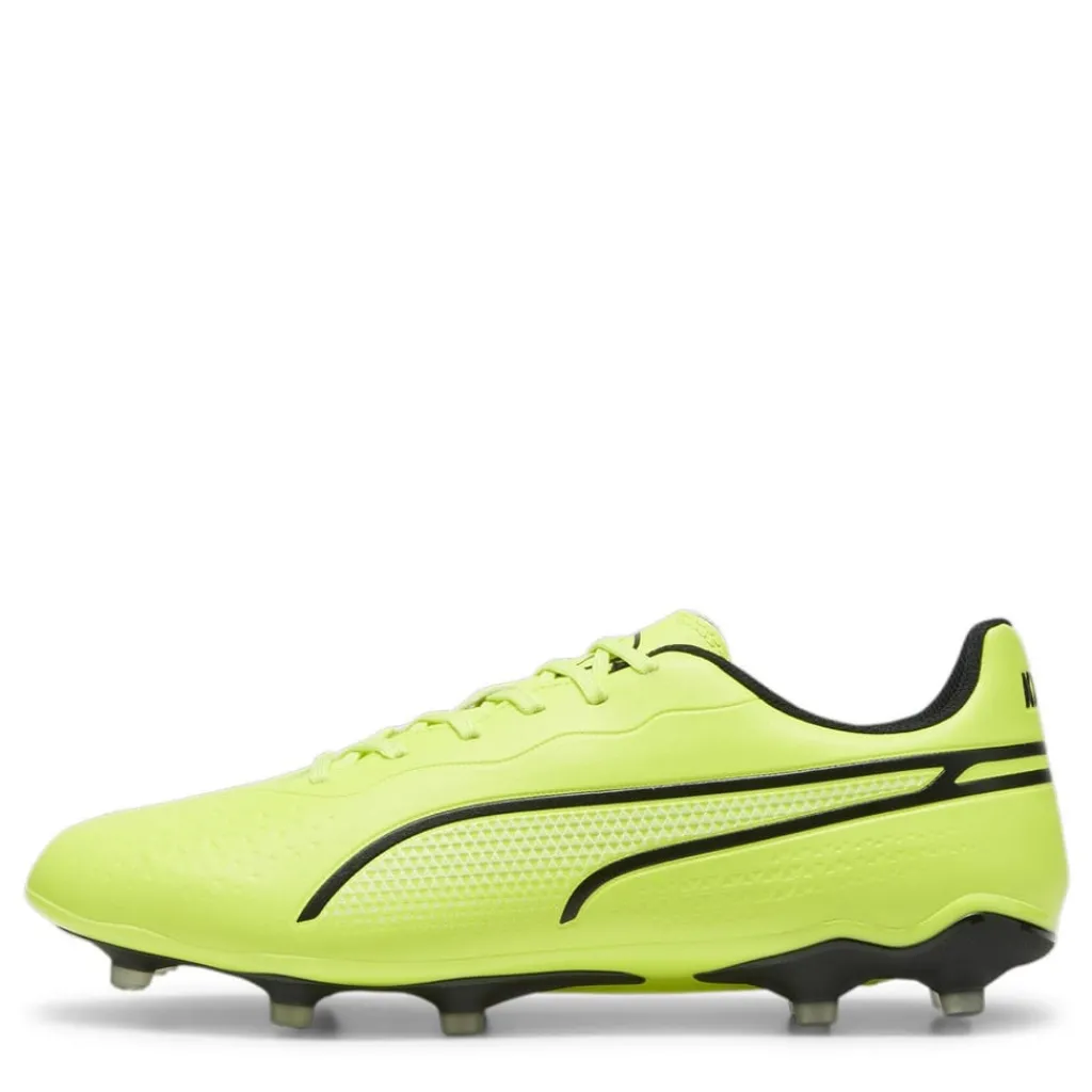 Football Boots*Puma King Match MG Football Boots in Lime