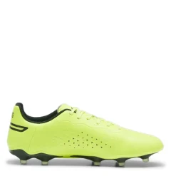 Football Boots*Puma King Match MG Football Boots in Lime