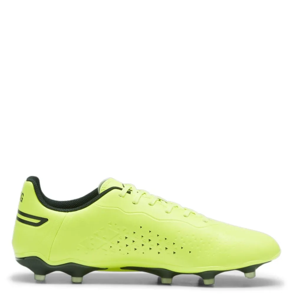 Football Boots*Puma King Match MG Football Boots in Lime