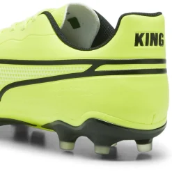 Football Boots*Puma King Match MG Football Boots in Lime