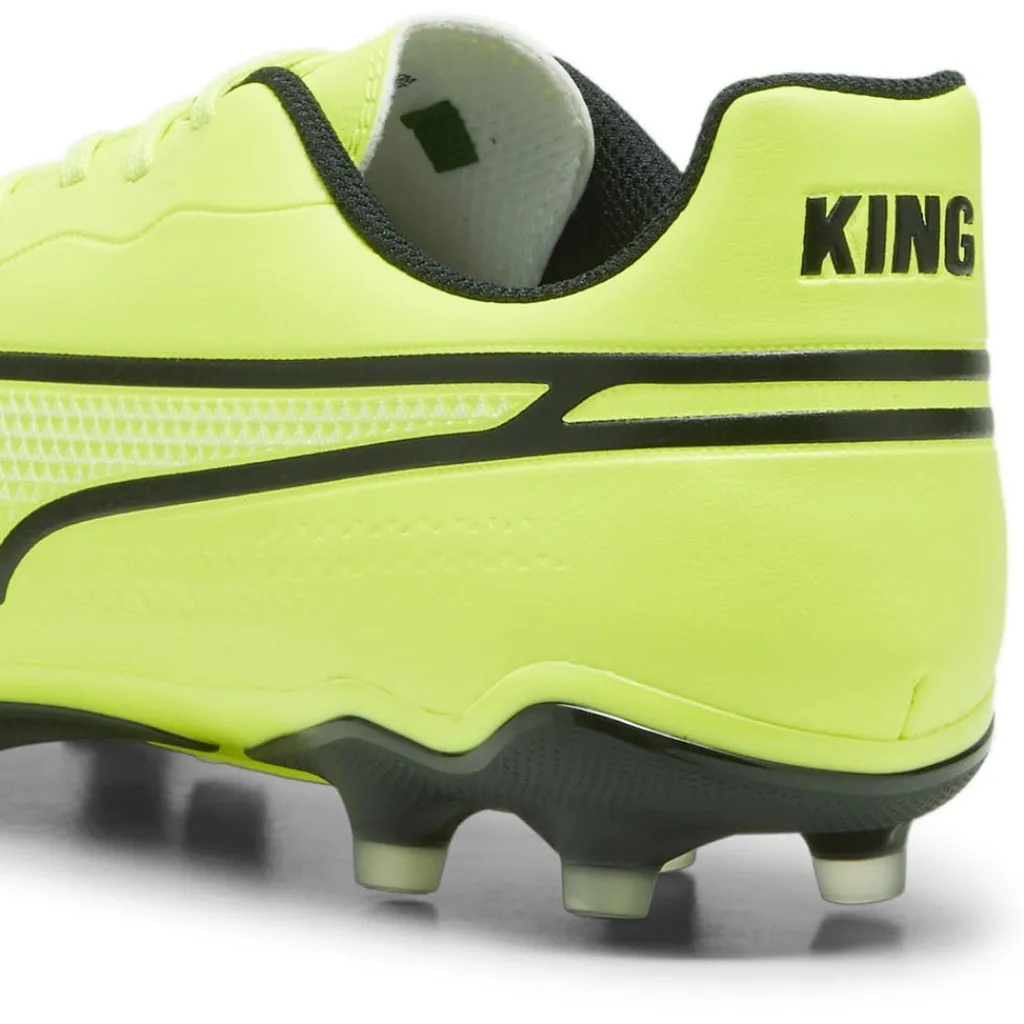 Football Boots*Puma King Match MG Football Boots in Lime