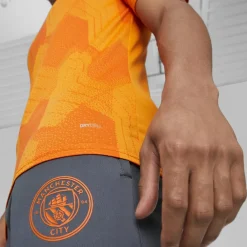 Football And Rugby Clothing*Puma Manchester City Pre Match Shirt 2023 2024 Adults in Orange