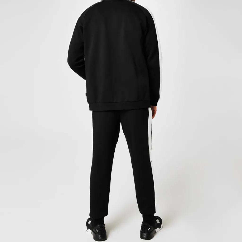 Tracksuits*Puma Mens Clean Fleece Tracksuit in Black
